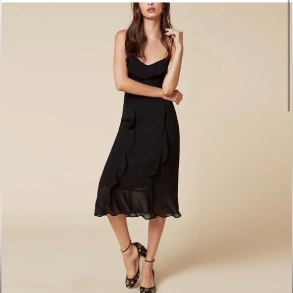 Reformation Vivian black dress - Picture 2 of 7